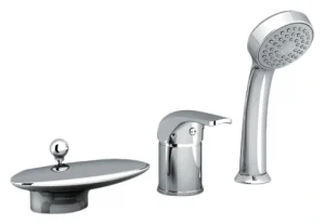 Смеситель на борт ванны на 3 отверстия Ravak Rosa RS 025.00 хром X07P003