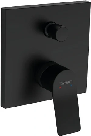 Смеситель для ванны скрытого монтажа Hansgrohe Vivenis чёрный матовый 75415670