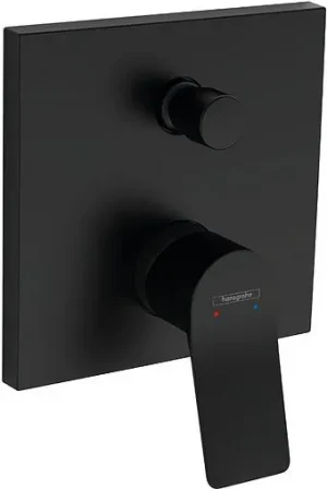 Смеситель для ванны скрытого монтажа Hansgrohe Vivenis чёрный матовый 75416670