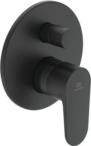 Смеситель для ванны скрытого монтажа Ideal Standard Cerafine O чёрный матовый/хром A7193XG