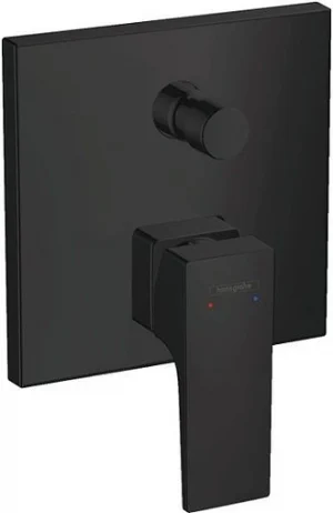 Смеситель для ванны скрытого монтажа со встроенной защитной комбинацией Hansgrohe Metropol чёрный матовый 32546670