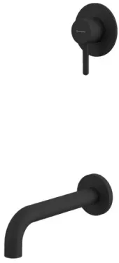 Смеситель для ванны скрытого монтажа WHITECROSS Y black чёрный матовый YSET03BL