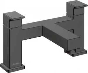 Смеситель на борт ванны на 2 отверстия Hansgrohe Vernis Shape чёрный матовый 71452670