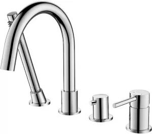 Смеситель на борт ванны на 4 отверстия Aquatek Европа хром AQ1348CR