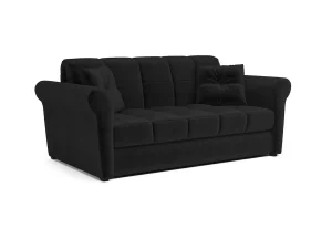 Диван Гранд велюр черный / НВ-178/17