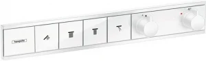 Термостат для 4 потребителей Hansgrohe RainSelect белый матовый 15382700