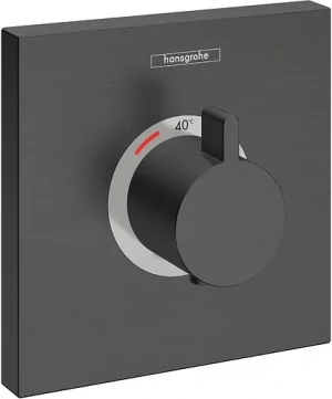 Термостат для 1 потребителя Hansgrohe ShowerSelect Highflow шлифованный чёрный хром 15760340