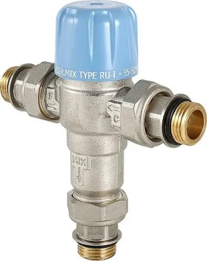 Трехходовой термостатический смесительный клапан ½" +35...+50°С Kvs 1.9 Valtec Thermomix VT.MT10RU