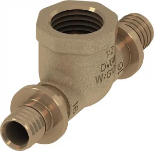 Тройник аксиальный переходной 63мм x 1½"в x 63мм TECEflex 709808