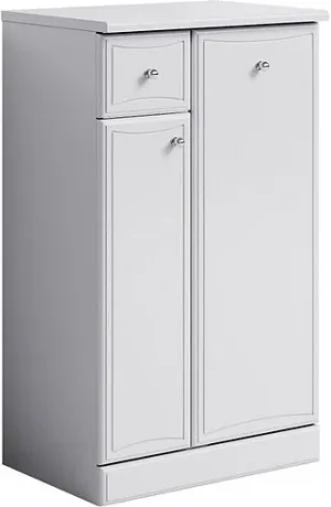 Тумба напольная с бельевой корзиной Aqwella Barcelona 50 белый Ba.03.05