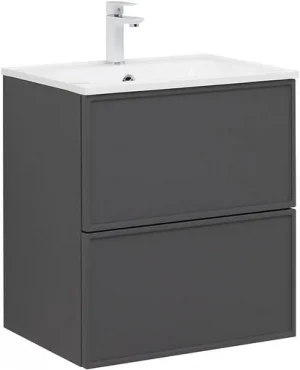 Тумба-умывальник Aquanet Арт 60 ясень графит 00329063+00306390