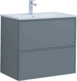 Тумба-умывальник Aquanet Арт 75 мисти грин 00313275+00318925