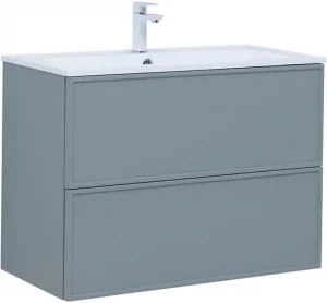 Тумба-умывальник Aquanet Арт 90 мисти грин 00313276+00318928