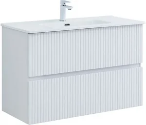 Тумба-умывальник Aquanet Джейн 100 белый матовый 00313288+