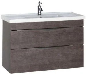 Тумба-умывальник Aquanet Эвора 100 дуб антик 00183003+00182325