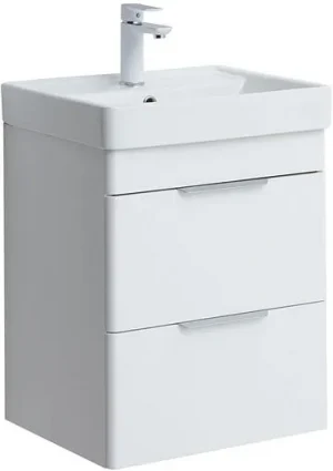 Тумба-умывальник Aquanet Ирис new 50 белый глянец 00310143+