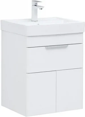 Тумба-умывальник Aquanet Ирис new 50 белый глянец 00310147+