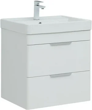 Тумба-умывальник Aquanet Ирис new 60 белый глянец 00310144+