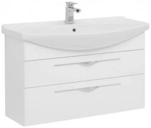 Тумба-умывальник Aquanet Ирвин 105 белый 00203974+00175449