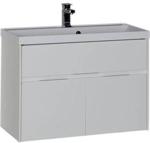 Тумба-умывальник Aquanet Латина 80 белый 00179638+00179395