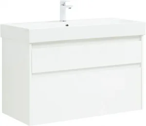 Тумба-умывальник Aquanet Nova Lite 100 белый 00249940+