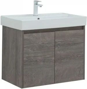 Тумба-умывальник Aquanet Nova Lite 75 дуб рошелье 00298851+00242338