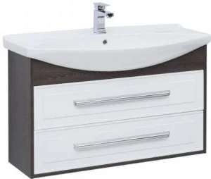 Тумба-умывальник Aquanet Остин 105 белый/дуб кантербери 00201731+00175449