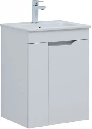 Тумба-умывальник Aquanet Практика 50 белый матовый 00330451+44050