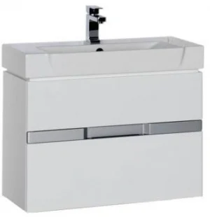 Тумба-умывальник Aquanet Виго 80 белый 00183405+00170591