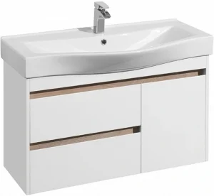 Тумба-умывальник Aquaton Нортон 100 белый глянец 1A2490K0NT010