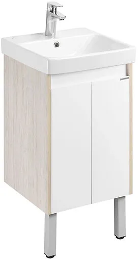Тумба-умывальник Aquaton Сканди Doors 45 белый/дуб верона 1A2787K0SDB20