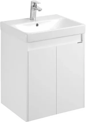 Тумба-умывальник Aquaton Сканди Doors 55 белый матовый/белый глянец 1A2788K0SD010