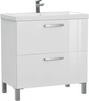 Тумба-умывальник Cersanit Melar 80 белый 64130+