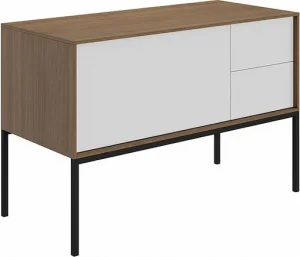 Тумба-умывальник Kerama Marazzi Atollo 80 белый матовый/дерево AT.110WHT.M+