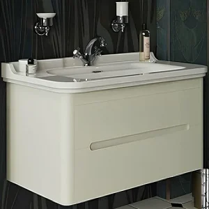 Тумба-умывальник Kerasan Waldorf 100 bi vaniglia matt 925530+4142K1bi/cr*3