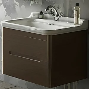 Тумба-умывальник Kerasan Waldorf 80 noce (орех) 925646+4141K1bi/cr*1