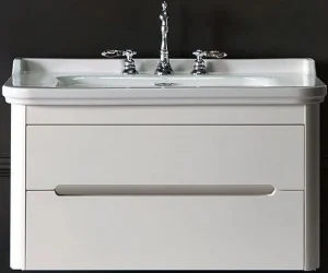 Тумба-умывальник Kerasan Waldorf белый матовый 919330bi mat+4141K1bi/cr*3