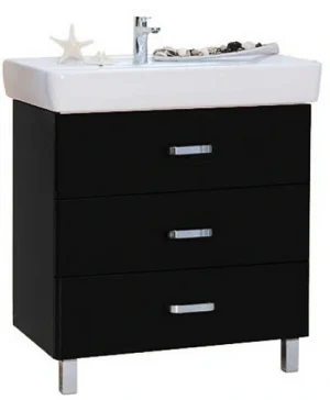 Тумба-умывальник напольная Aquaton Америна 80 M чёрный 1A1691K1AM950