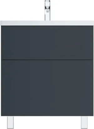 Тумба-умывальник напольная Am.Pm Gem 75 графит матовый M90FSX07522GM32+M90WCC0752WG