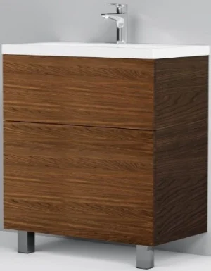 Тумба-умывальник напольная Am.Pm Gem 75 орех M90FSX07522NF32+M90WCC0752WG