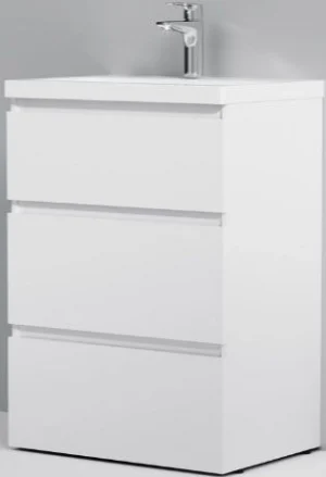 Тумба-умывальник напольная Am.Pm Gem S 60 белый M91FSX0602WG+M90WCC0602WG