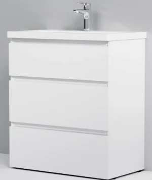 Тумба-умывальник напольная Am.Pm Gem S 75 белый M91FSX0752WG+M90WCC0752WG