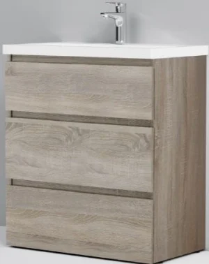 Тумба-умывальник напольная Am.Pm Gem S 75 дуб светлый M91FSX0752OF+M90WCC0752WG