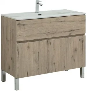 Тумба-умывальник напольная Aquanet Алвита New 70 белый матовый 00303901+00284027