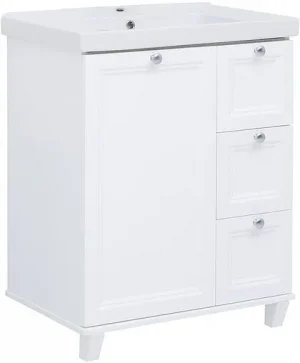 Тумба-умывальник напольная Aquanet Амели 70 белый 00261988+641600