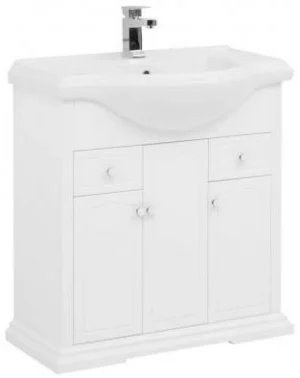 Тумба-умывальник напольная Aquanet Лагуна 80 белый 00200883+00185344