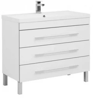 Тумба-умывальник напольная Aquanet Верона 100 белый 00178471+00158753