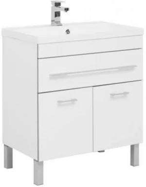 Тумба-умывальник напольная Aquanet Верона 75 белый 00182706+00158755