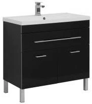 Тумба-умывальник напольная Aquanet Верона 90 чёрный 00182709+00158756