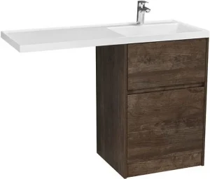 Тумба-умывальник напольная над стиральной машиной Aquaton Лондри 120 R дуб кантри 1A2669K1LHDY0+